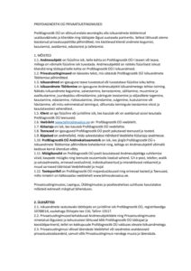 PRIVAATSUSTINGIMUSED pdf