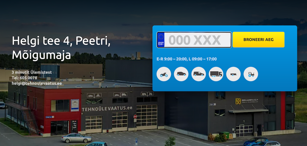 tehnoulevaatus peetris broneeri aeg tehnoulevaatus peetris broneeri aeg
