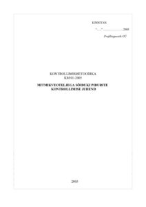 KM 01 mitmikveo piturite kontrollimise juhend pdf 1